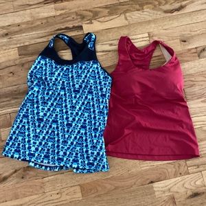 - 2 Athleta race back tank tops.  Size M